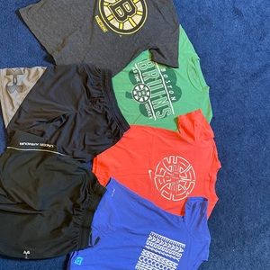 Boys youth medium lot Nike under armor ccm and old time sports